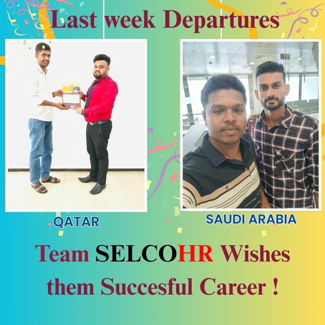 Last Week Departures